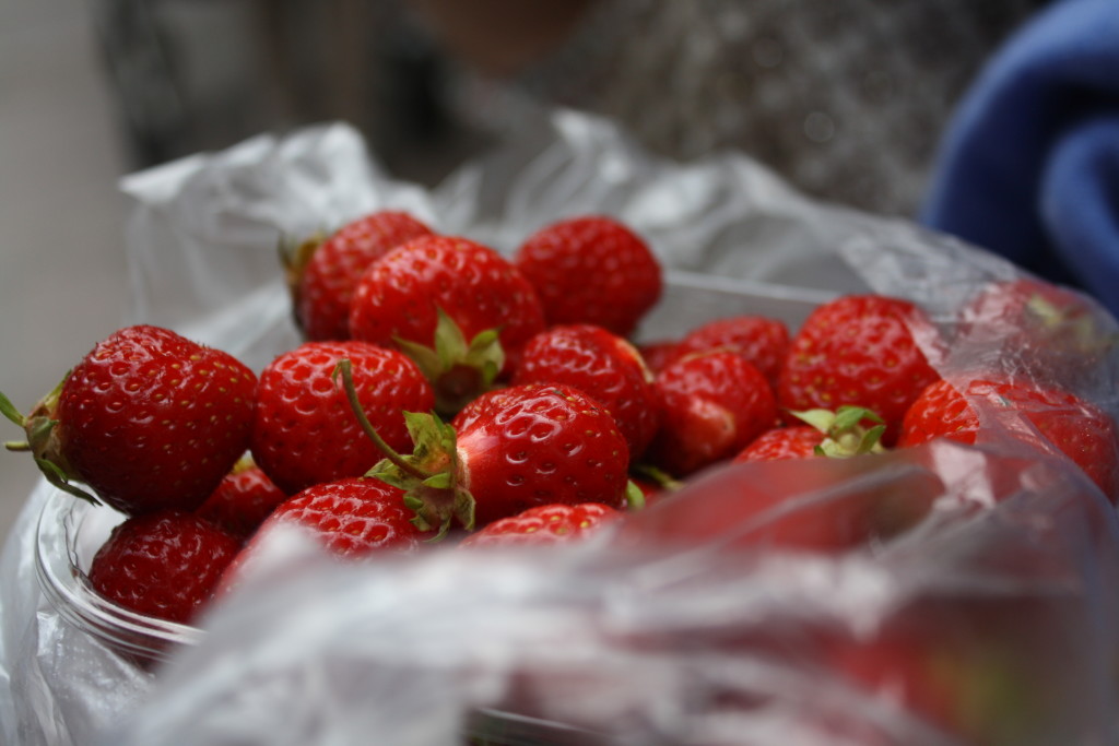 The strawberries may trick you into not looking good because they are so small but the strawberries in Finland are the best I have ever tried. I guess it is from all the sun in the summertime.