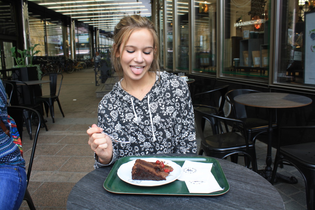 Funny story.. our first week in Finland we all go to Tampere. My friend and I go to this "Finnish" bakery because we thought it would be cool to try our first finnish dessert, so we get this piece of chocolate cake to share and the lady working at the bakery told us it is the only dessert not from Finland... it was from America.. But it still tasted good so its okay!